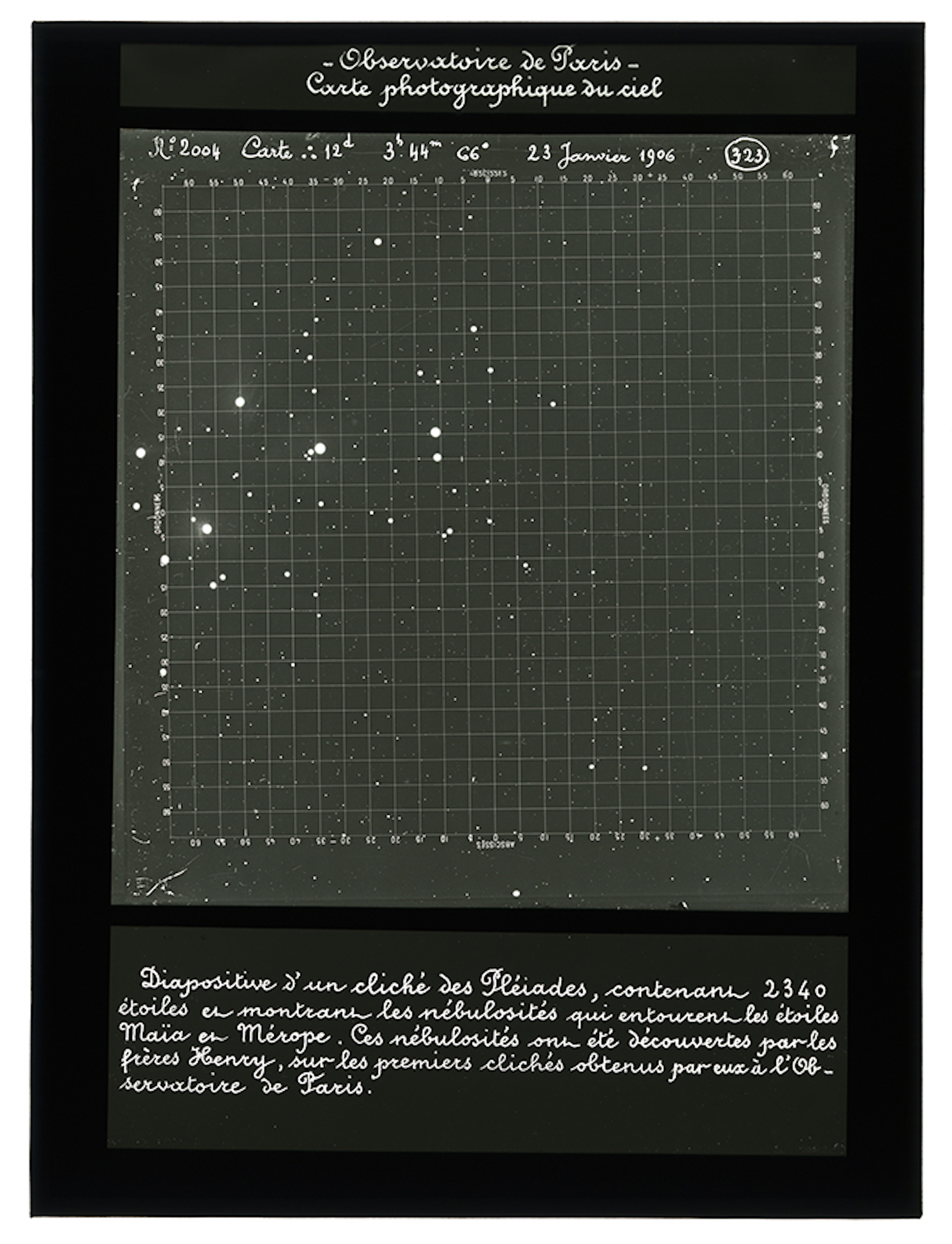 Astronomical sky map computed by human calculators