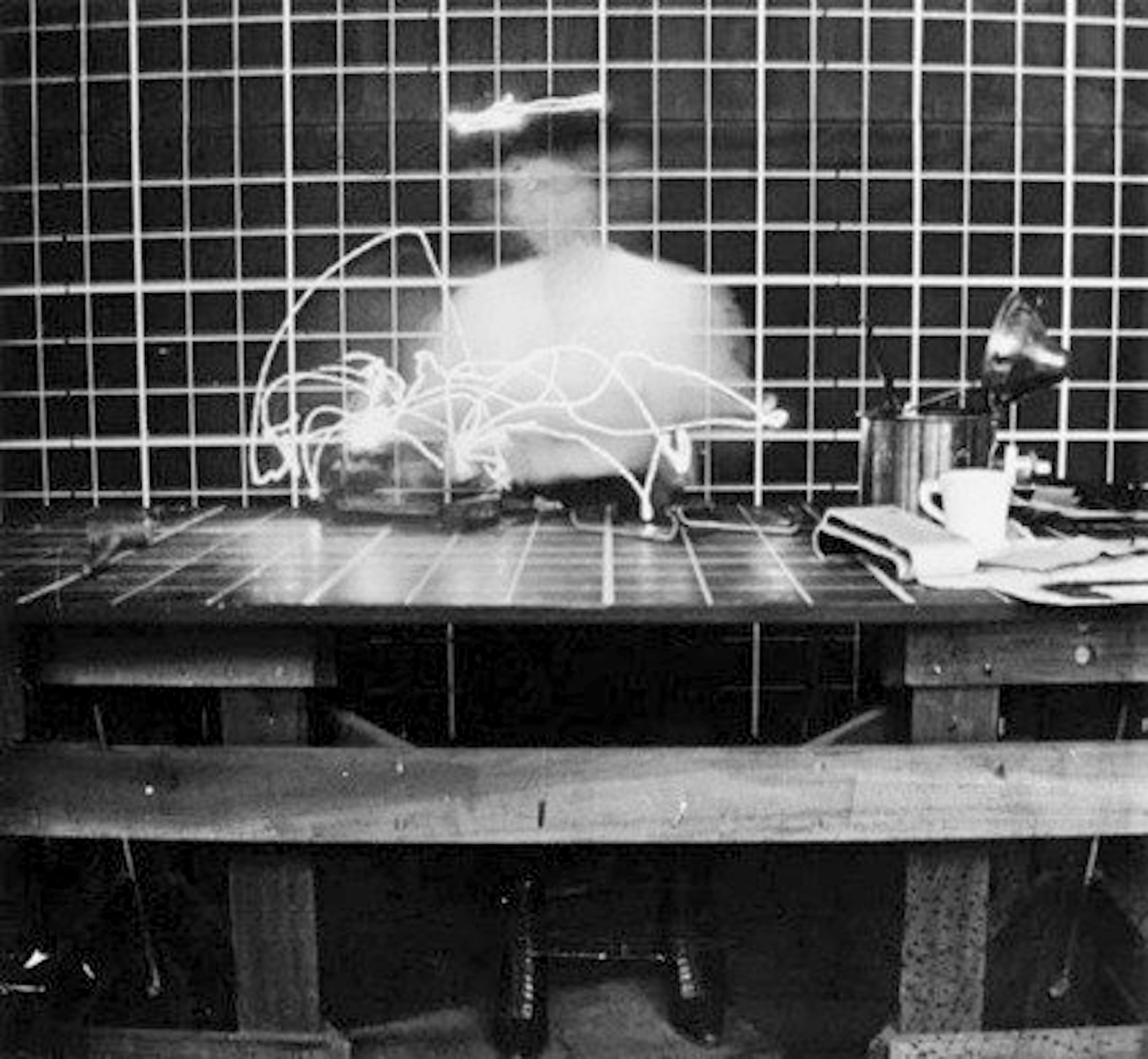 Frank and Lillian Gilbreth motion study photograph