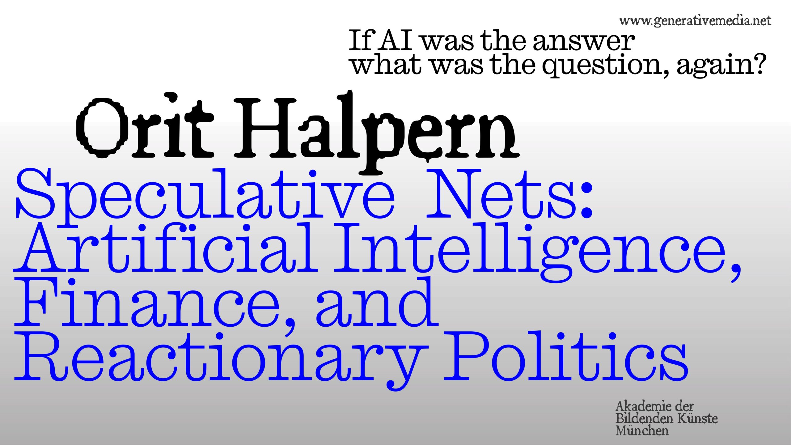 Speculative Nets – Artificial Intelligence, Finance, and Reactionary Politics